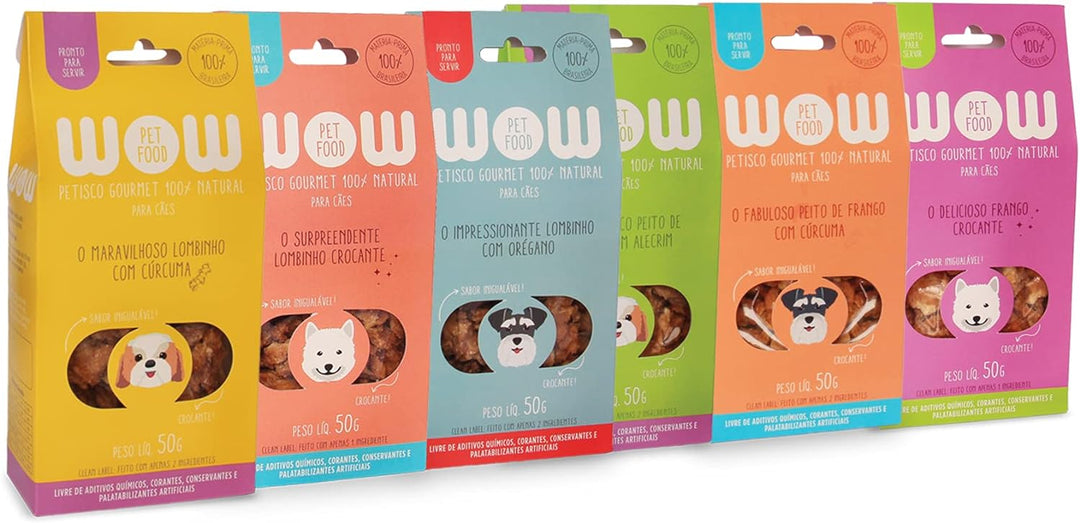 Kit de petiscos WOW Pet Food de frango e lombinho para GATOS