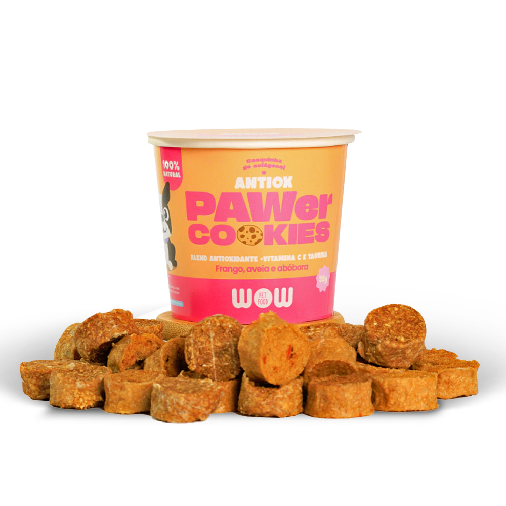 Pawer Cookies Antiox de Frango, Aveia e Abóbora - 35g