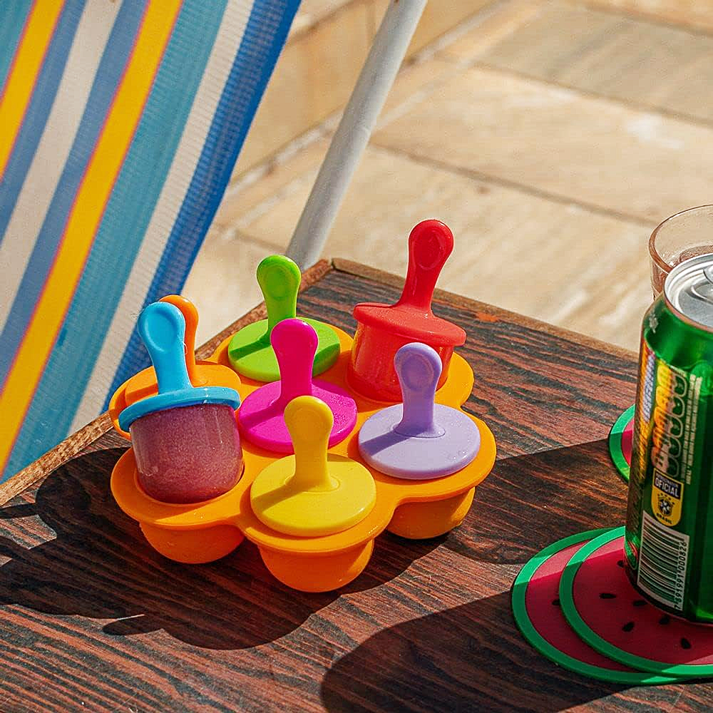 Forma de Silicone para Sete Picolés - MOZCADA