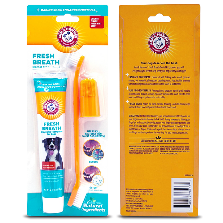 Kit Dental Arm & Hammer Fresh Breath sabor de Frango