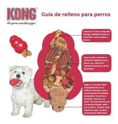 Brinquedo Dispensador De Prêmios Vermelho Kong Classic Medium M