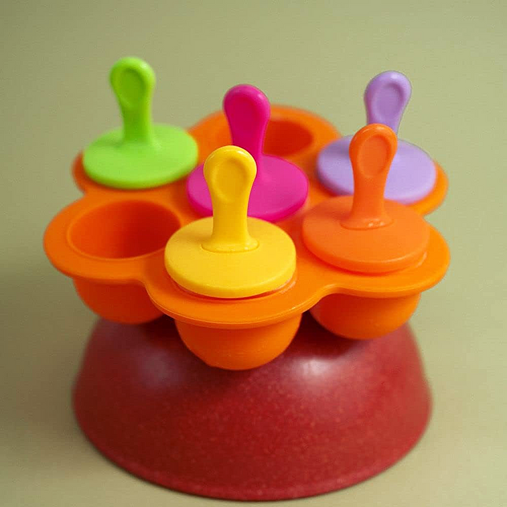 Forma de Silicone para Sete Picolés - MOZCADA