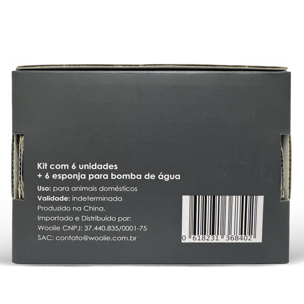 Filtro Quádruplo com Carvão Ativado - Bebedouro Para Gatos YO (6 unid.)