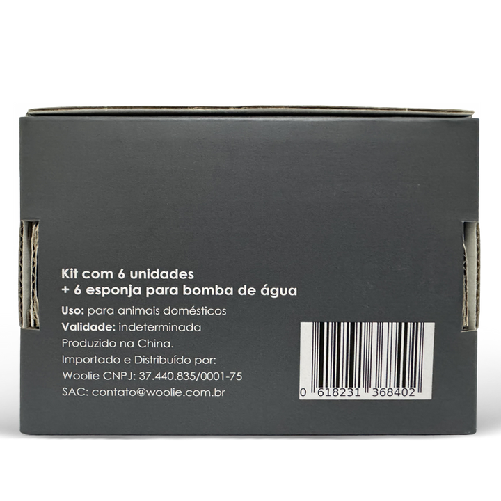 Filtro Quádruplo com Carvão Ativado - Bebedouro Para Gatos YO (6 unid.)