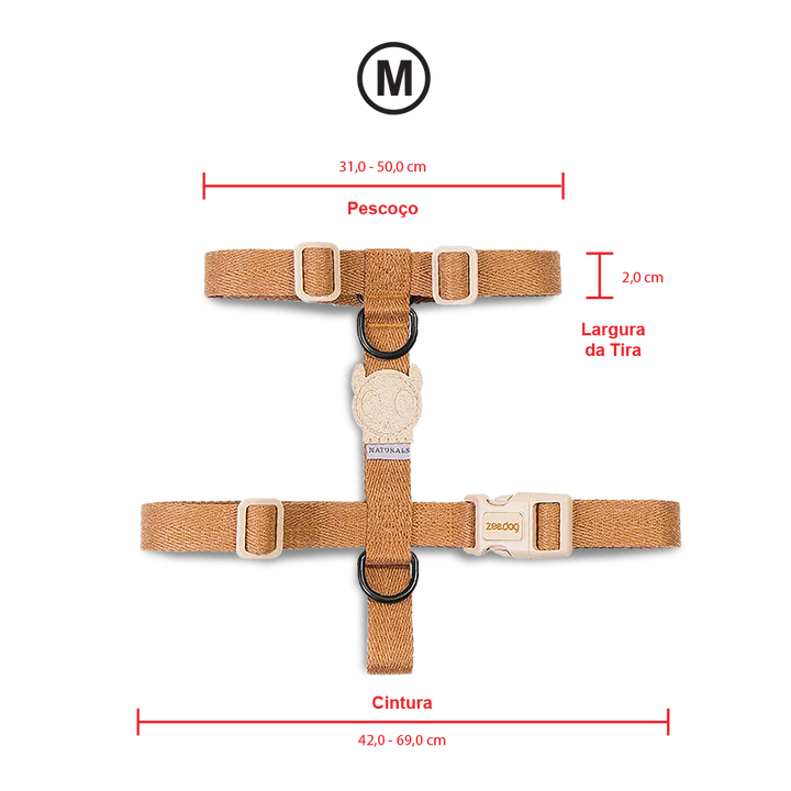 Peitoral Para Cachorros H Dune Naturals Zee Dog M