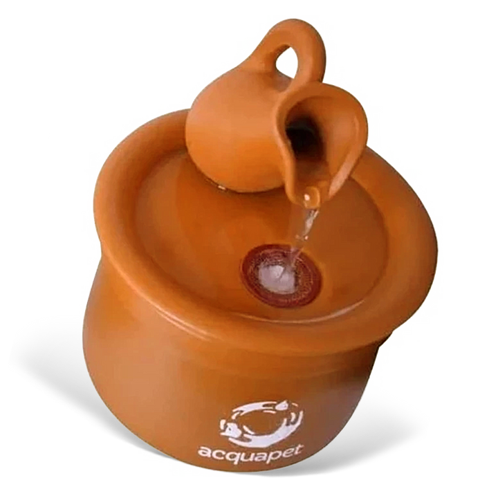 Bebedouro Cerâmica Jarra para Gatos 2L Bivolt - AcquaPet