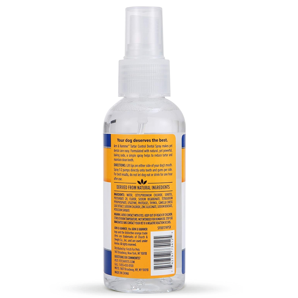 Spray Anti Tártaro Cães Arm & Hammer Tartar Control - 118ml