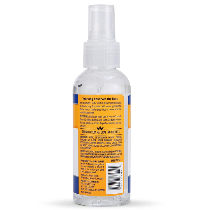 Spray Anti Tártaro Cães Arm & Hammer Tartar Control - 118ml