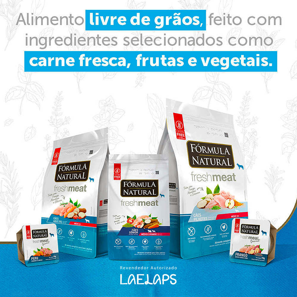 Ração Fresh Meat Cães Sênior Mini/Peq 2,5kg