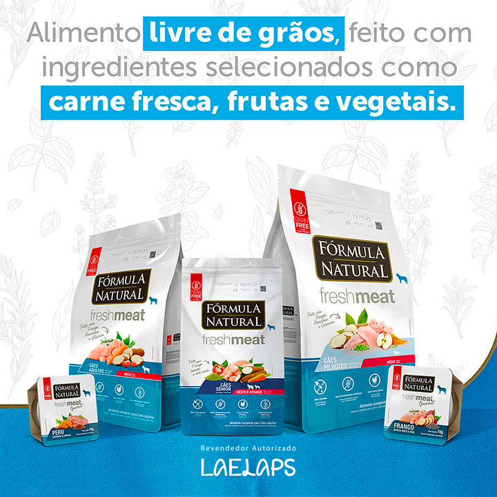 Ração Fresh Meat Cães Sênior Mini/Peq 2,5kg