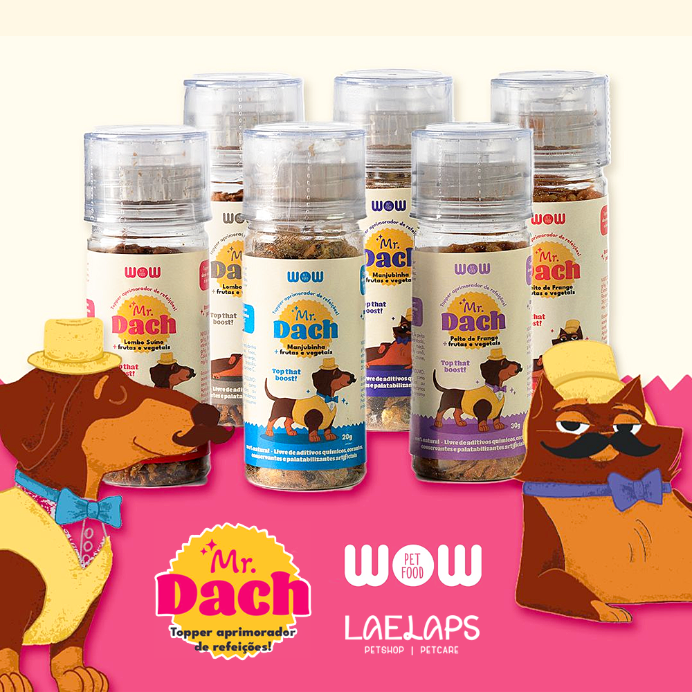 Saborizante - WOW - Mr. Dach - Lombo Suíno + frutas e vegetais - Cães