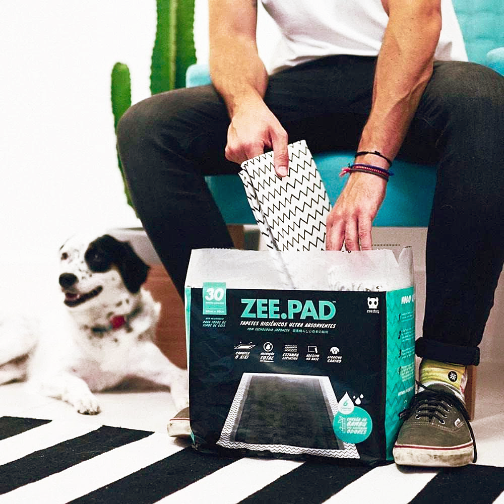 Tapete Higiênico Zee Pad, Zee Dog 30 un Preto