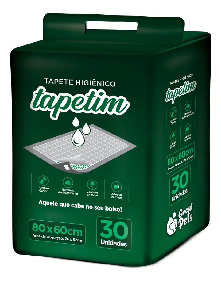 Tapete Higiênico Tapetim Cães Great Pet - 30 Unid.