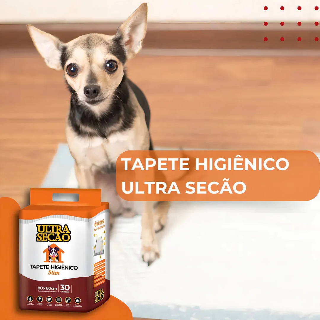 Tapete Higiênico Ultra Secão Branco Premium - Great Pets 30 unid.