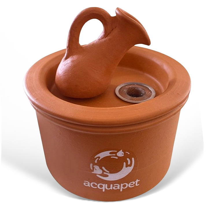 Bebedouro Cerâmica Jarra para Gatos 2L Bivolt - AcquaPet