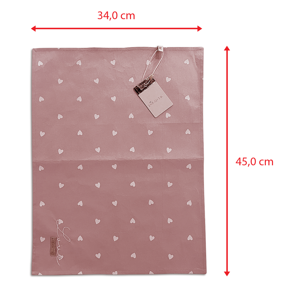 Porta Comedouro Retangular Pata Chic - Love