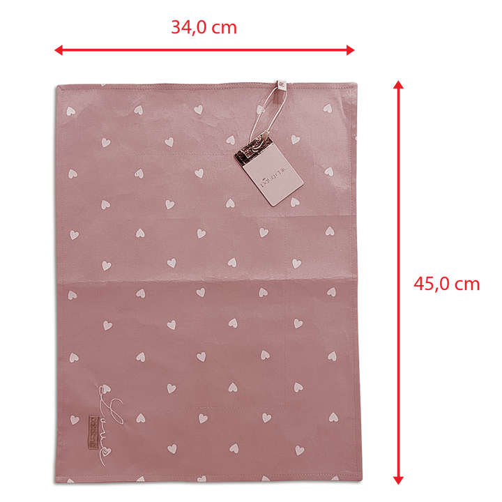 Porta Comedouro Retangular Pata Chic - Love