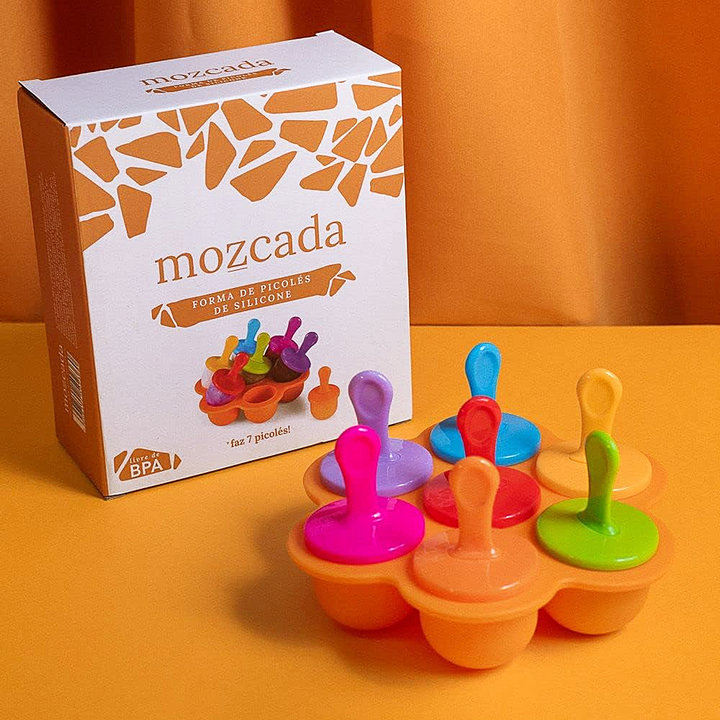 Forma de Silicone para Sete Picolés - MOZCADA