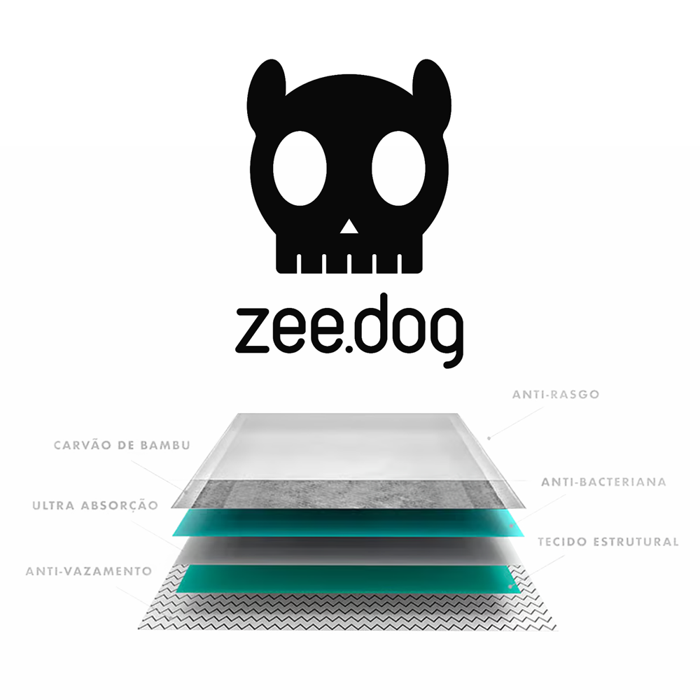 Tapete Higiênico Zee Pad, Zee Dog 30 un Branco