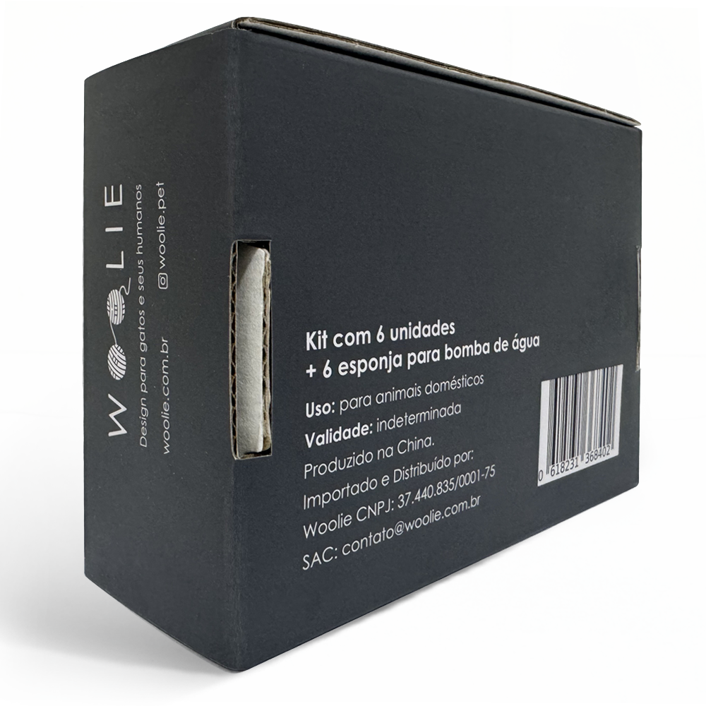 Filtro Quádruplo com Carvão Ativado - Bebedouro Para Gatos YO (6 unid.)