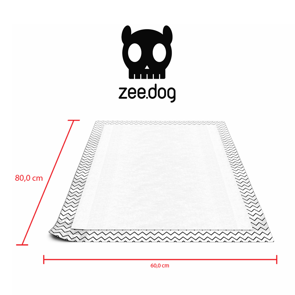 Tapete Higiênico Zee Pad, Zee Dog 30 un Branco