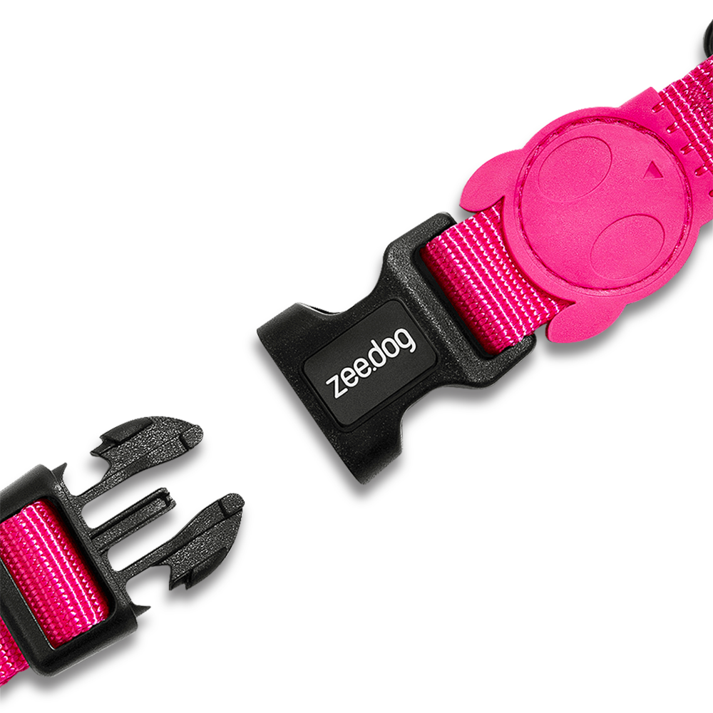 Peitoral Para Cachorro H Zee Dog Rosa Pink Led P