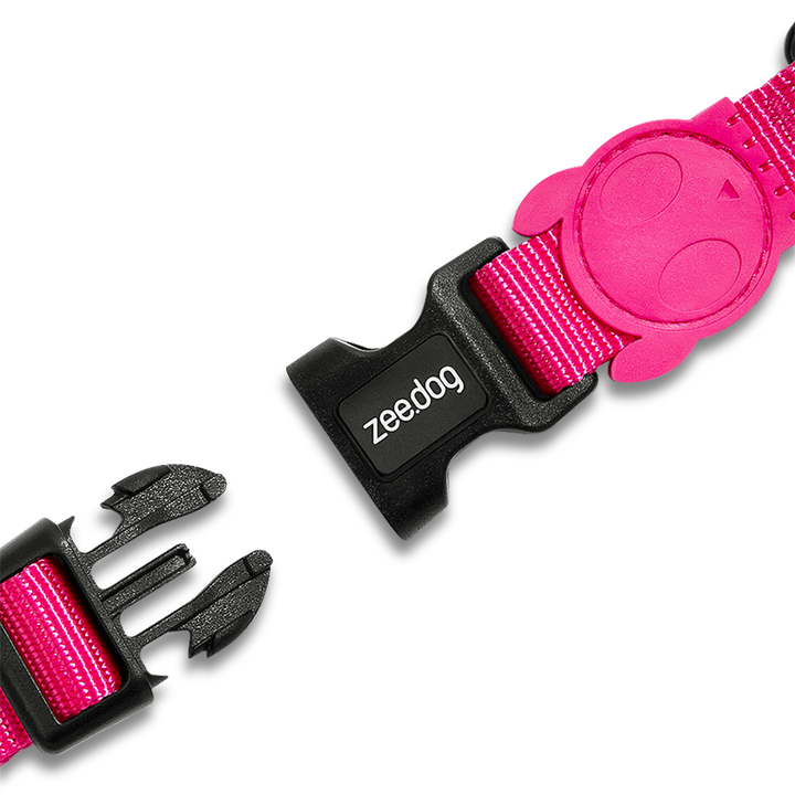 Peitoral Para Cachorro H Zee Dog Rosa Pink Led P