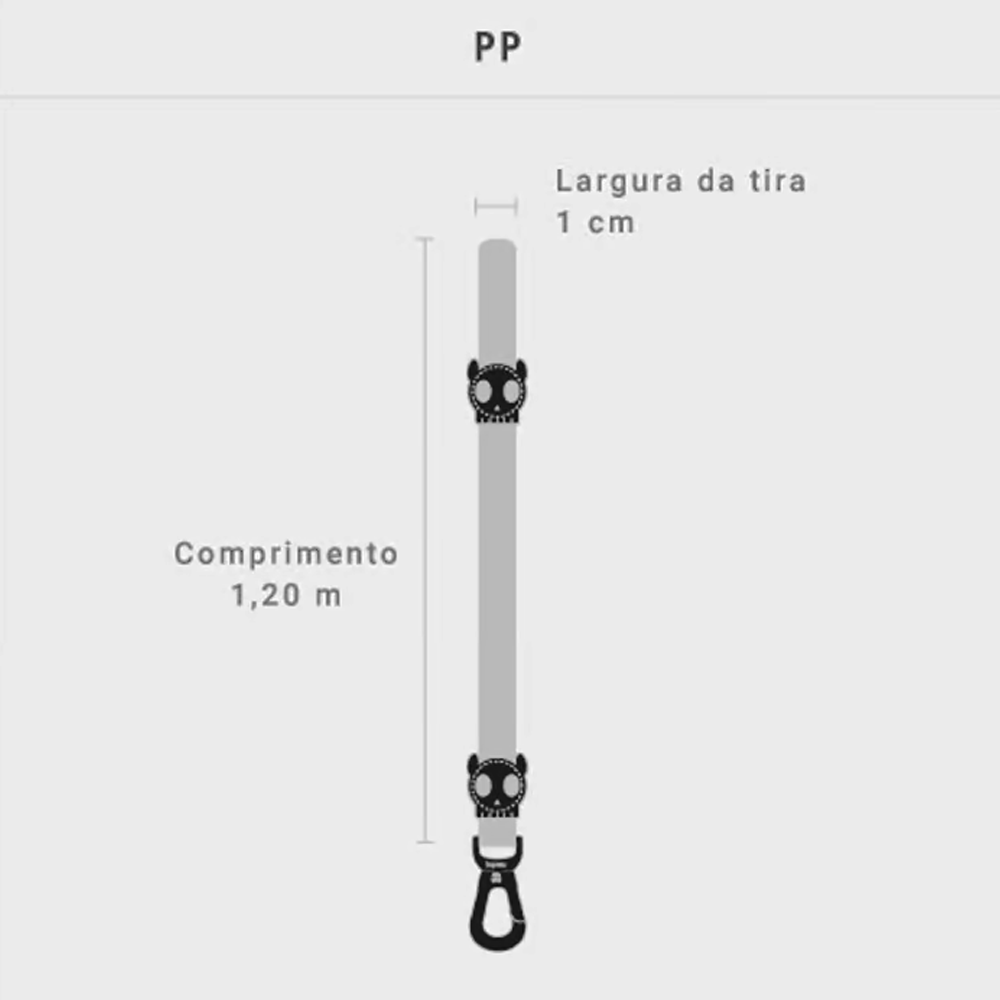 Guia Padrão Zeedog Ultimate Blue Para Cachorros Tam. PP
