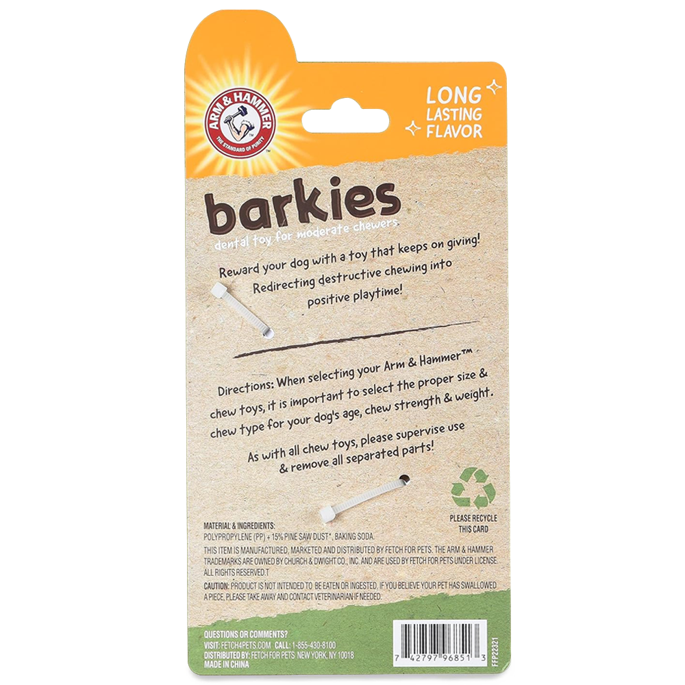 Brinquedo De Roer Barkies Ring Arm & Hammer Cães até 15kg
