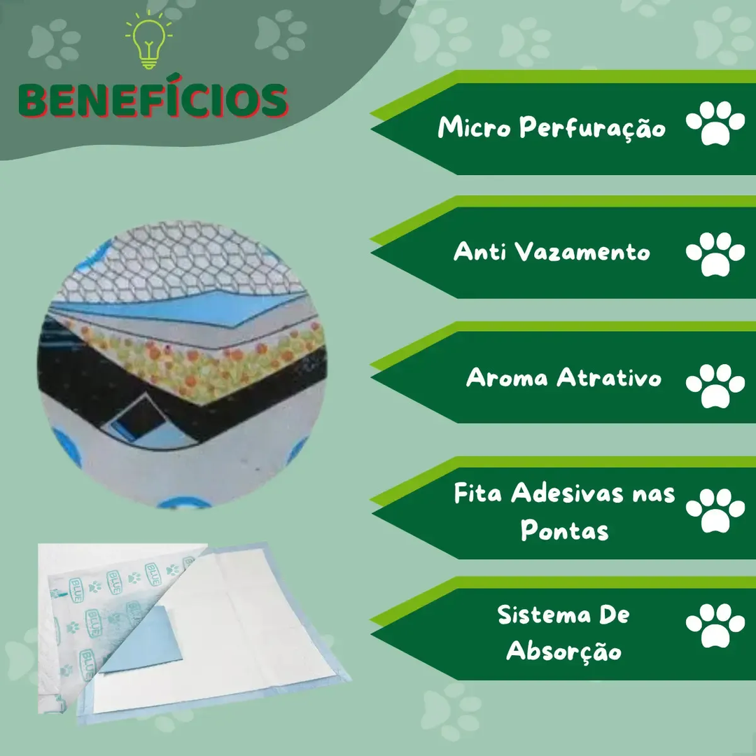 Tapete Higiênico Tapetim Cães Great Pet - 30 Unid.