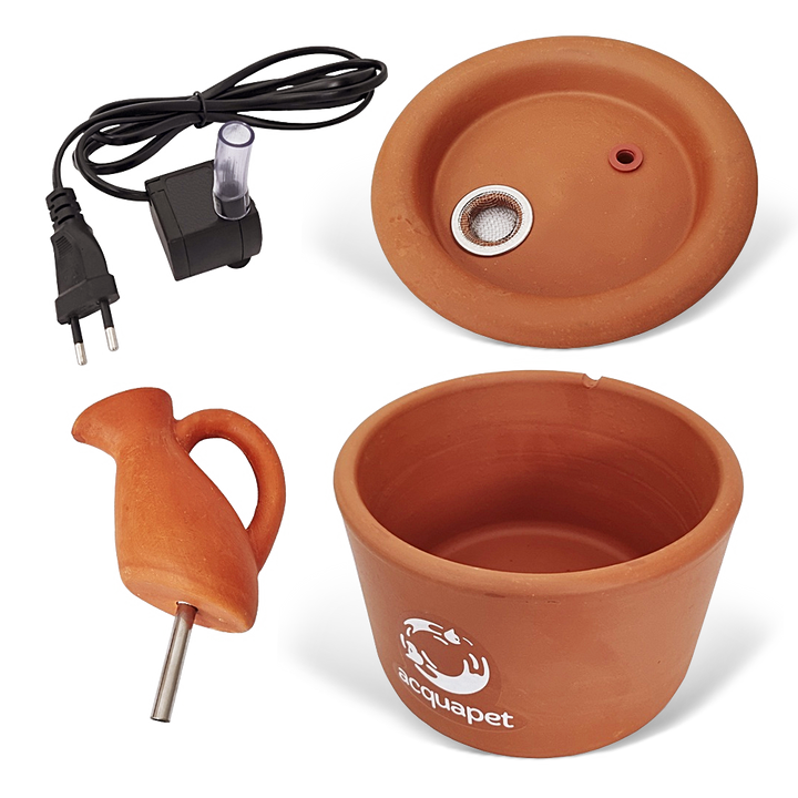 Bebedouro Cerâmica Jarra para Gatos 2L Bivolt - AcquaPet