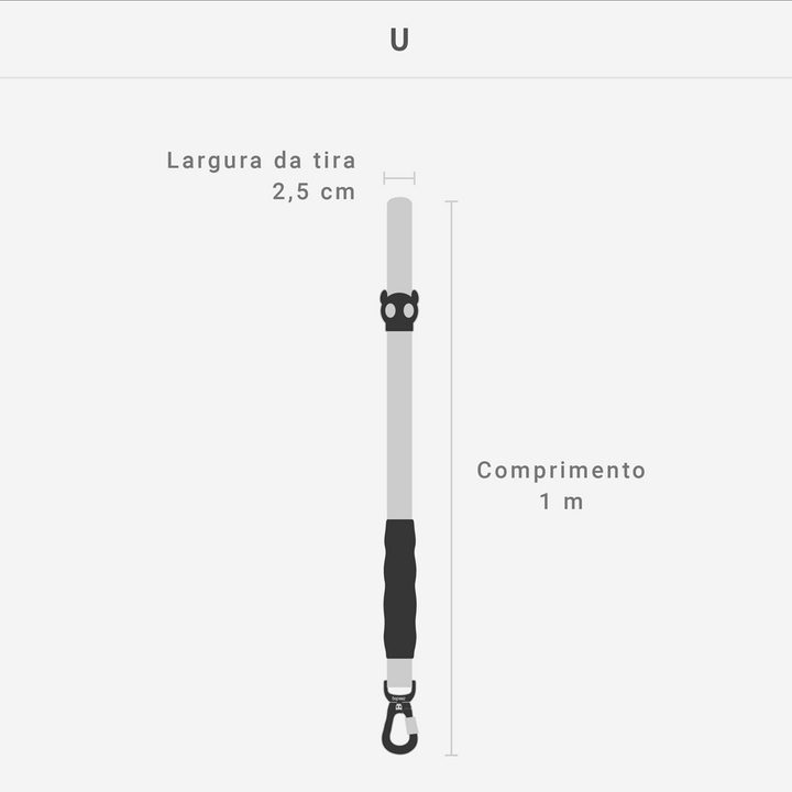 Guia para Cães Zee.Dog Airleash Cali Dos - Tam. 1M