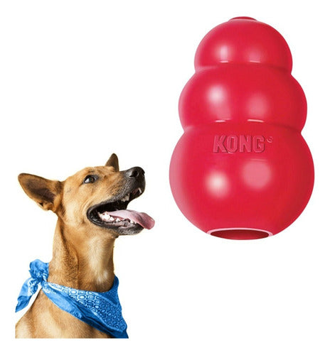 Brinquedo Dispensador De Prêmios Vermelho Kong Classic Medium M