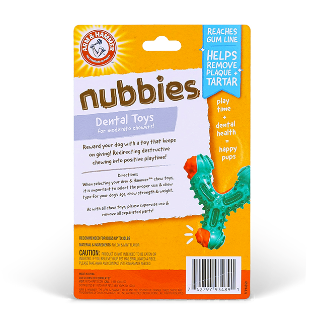 Mordedor Dental Para Cachorros - NUBBIES WISHBONE