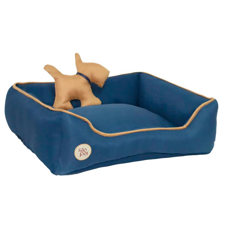 Cama São Pet Rubi Gold Cor Azul - Tam. P
