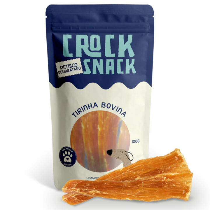 CrockSnack Tirinha de Ligamento Bovino Desidratado - Freebo Pet