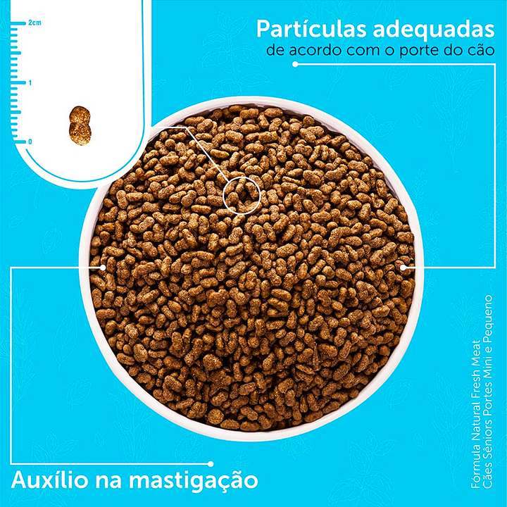Ração Fresh Meat Cães Sênior Mini/Peq 2,5kg