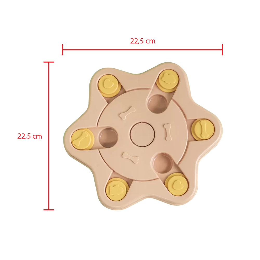 Brinquedo para Cachorros Quebra-Cabeça, Dispensador Petiscos