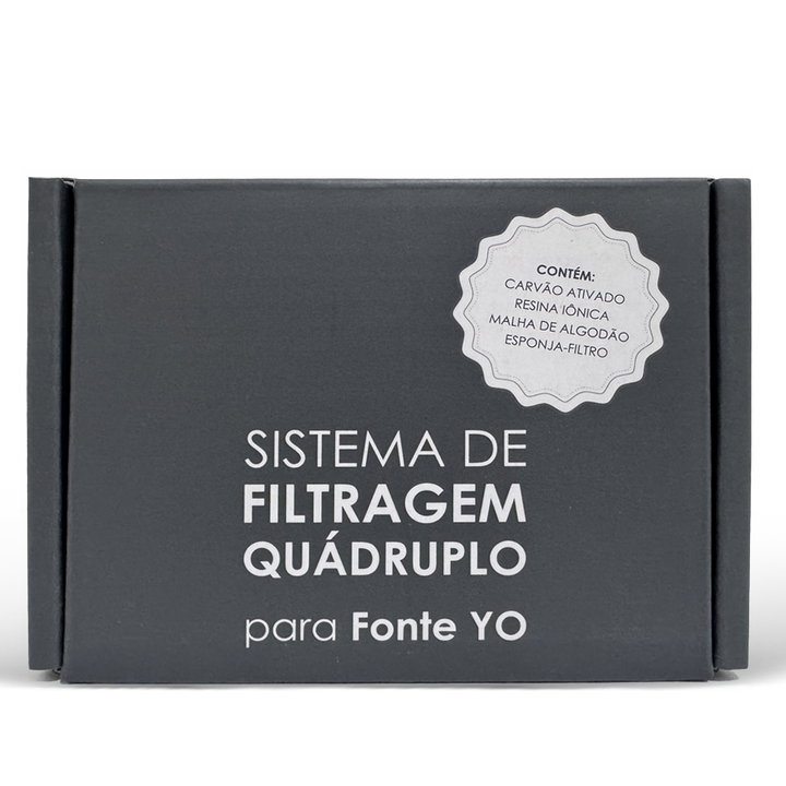 Filtro Quádruplo com Carvão Ativado - Bebedouro Para Gatos YO (6 unid.)