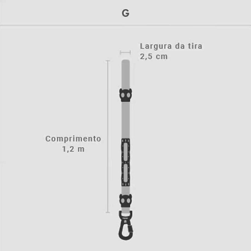 Guia com Amortecedor Farm Rio Selva - Tam. G