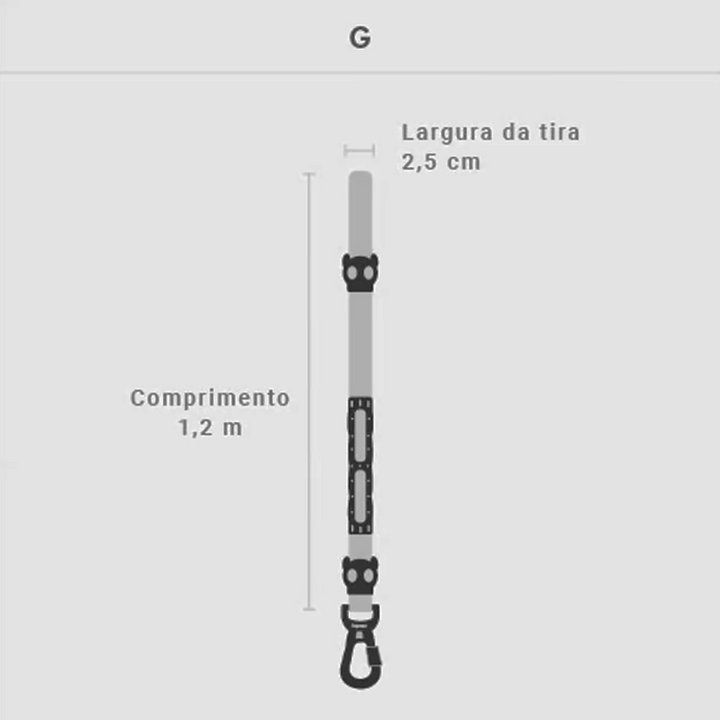 Guia com Amortecedor Farm Rio Selva - Tam. G