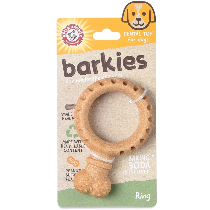 Brinquedo De Roer Barkies Ring Arm & Hammer Cães até 15kg