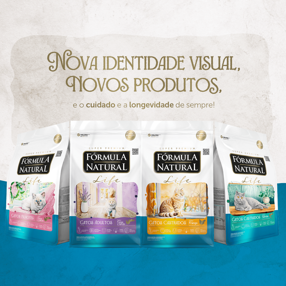 Ração Fórmula Natural Super Premium Life Gato Castrado 1Kg
