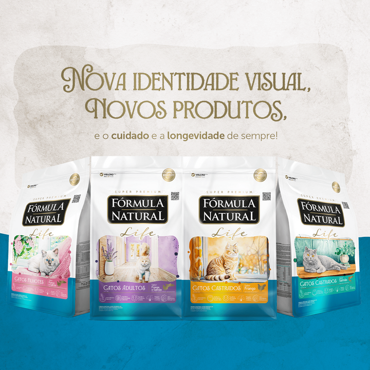 Ração Fórmula Natural Super Premium Life Gato Castrado 1Kg