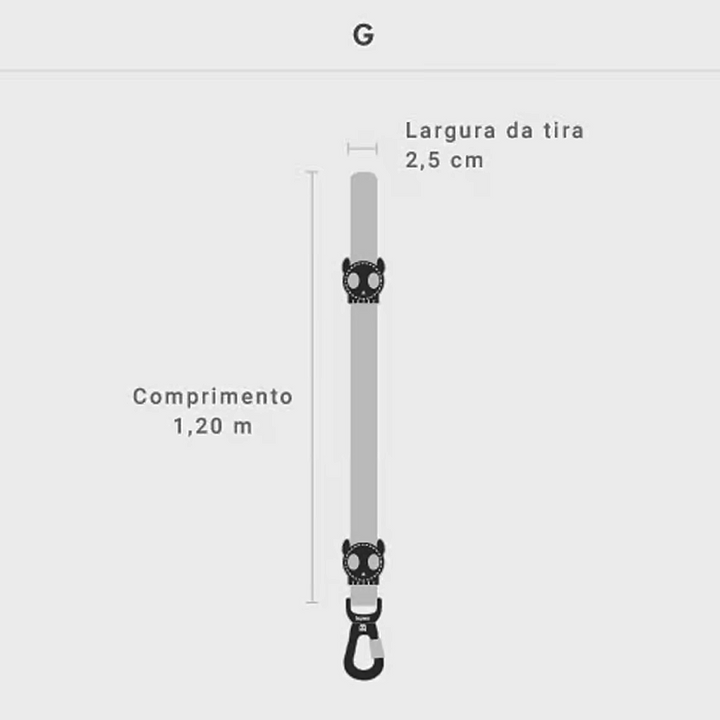 Guia Padrão Zeedog Ultimate Blue Para Cachorros Tam. G